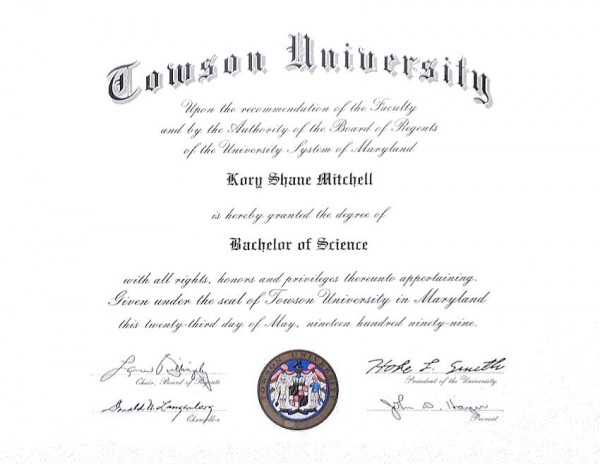 Diploma and Certificate Framing