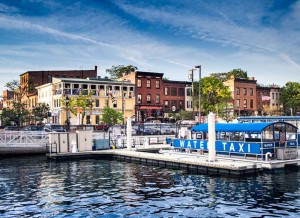 Baltimore, MD Fells Point Thames Street Canvas or Photo Paper