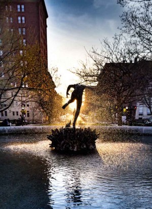 Baltimore, MD Fountain Dancer Canvas or Photo Paper