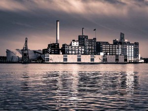 Baltimore, MD Domino Sugar Plant Black and White Canvas or Photo Paper