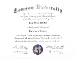 Diploma and Certificate Framing