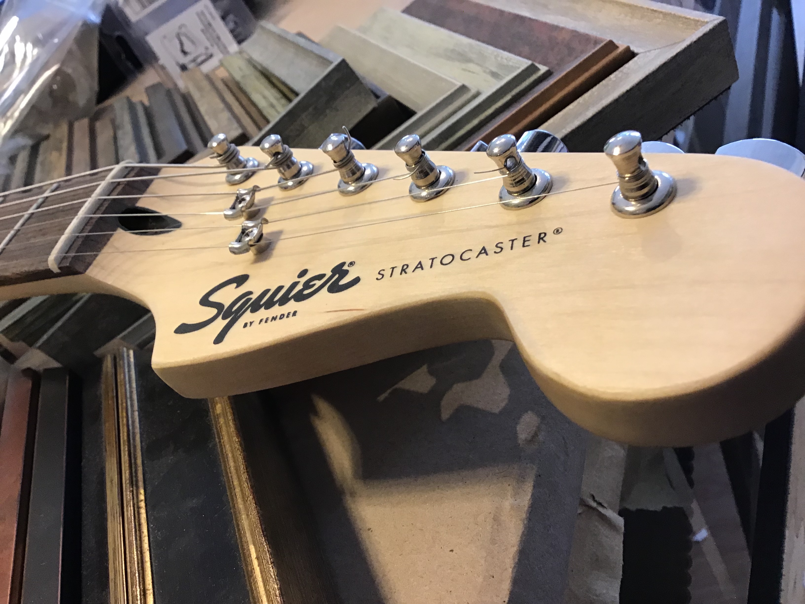 Guitar getting custom framed