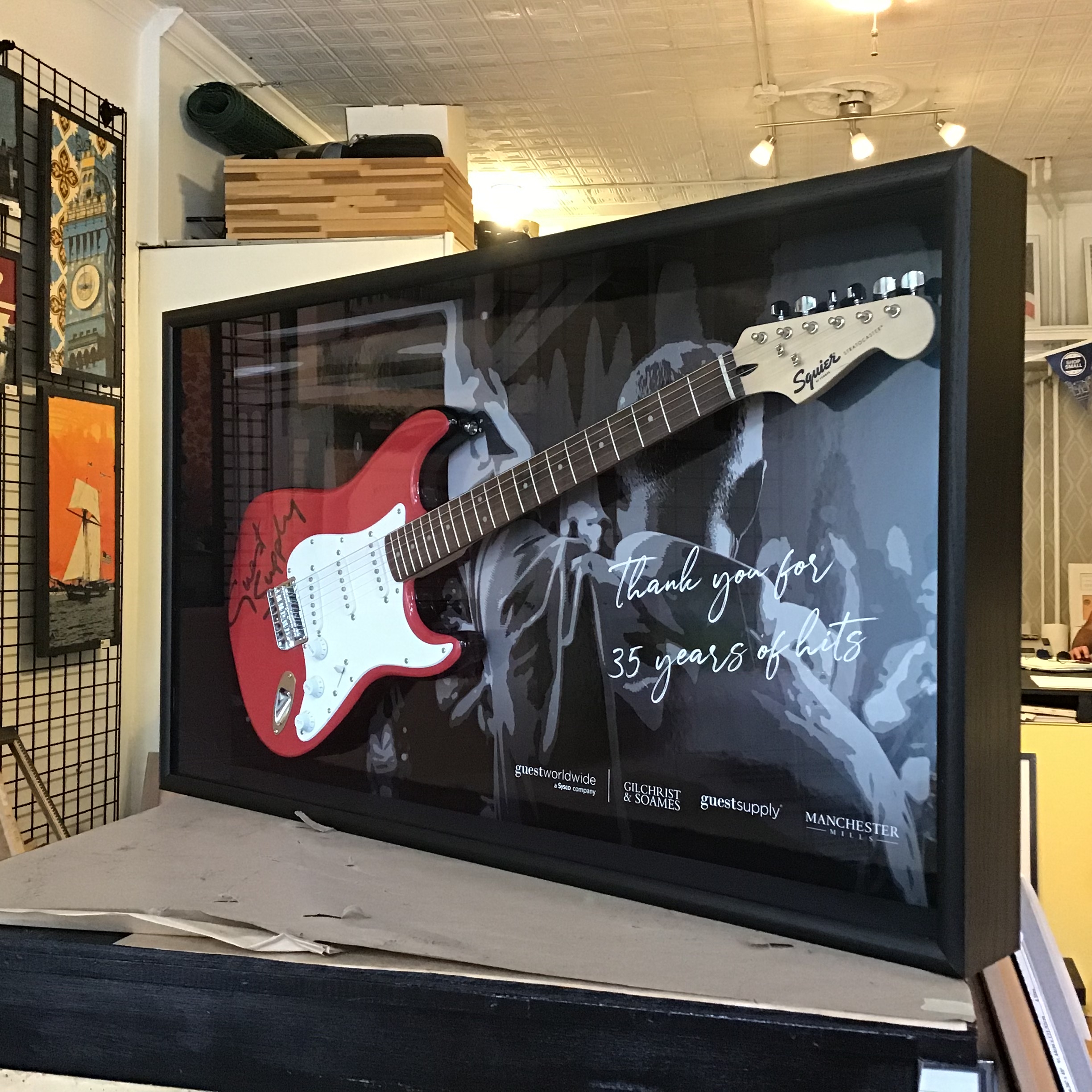 guitar frame wall mount