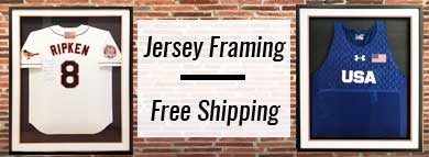 jersey framing at The Frame Room